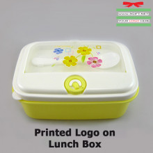 Printed Logo on Lunch Box (with Spoon)